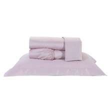 Jogo de Cama King Size Rosa 400 Fios Egípcio 100% Algodão 4 Peças