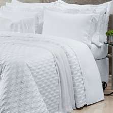 Jogo de Cama Premium King Size Branco 400 Fios Egípcio 100% Algodão 4 Peças