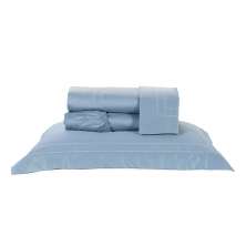 Jogo de Cama Queen Size Cinza 400 Fios Egípcio 100% Algodão 4 Peças
