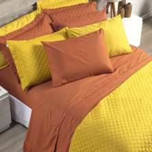 Jogo de Cama Solteiro Terracota 3 peças Micropercal 200 fios