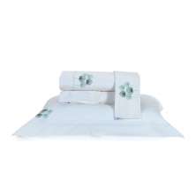 Jogo de Lençol Palha / Verde xKing Size Micro Percal 200 Fios 4 Peças