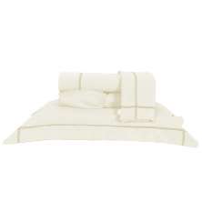 Jogo de Lençol Queen Size Palha 400 Fios Micro Percal 4 Peças 2,60m x 2,40m