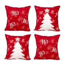 Kit Almofada para Natal Estampada Tecido Suede 40cm x 40cm com Refil