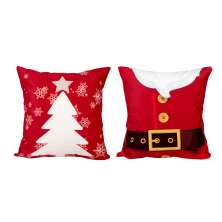 Kit Almofada para Natal Estampada de Suede 40cm x 40cm - 2 Unidades com Refil