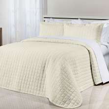 Kit Cobre Leito Liso Queen Palha 200 Fios 100% Algodão 3 Peças 2,60m x 2,40m