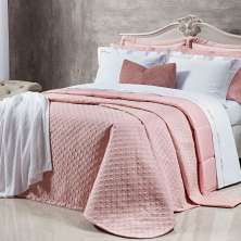 Kit Cobre Leito Tamanho Solteiro Rosa 400 Fios Egípcio 100% Algodão + Jogo de Cama - 5 Peças