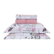 Kit de Cama Diplomata Casal Passarinho 200 Fios 100% Algodão 4 Peças