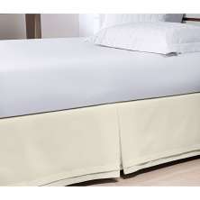 Saia de Box King Size Palha 200 Fios 100% Algodão 1 Peça