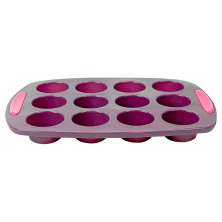Forma para Muffins em Silicone Elite Roxa