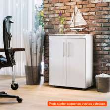 [OUTLET] Armário Multiuso Advantage 2 PT Branco 97 cm