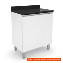 [OUTLET] Balcão de Cozinha com Tampo Top Class 2 PT Branco