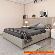 [OUTLET] Base para Cama Box Queen Mônaco Off White
