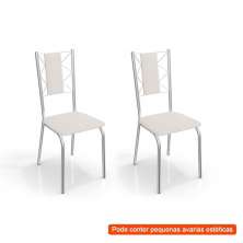 [OUTLET] Conjunto com 2 Cadeiras Lisboa Branco
