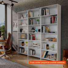 [OUTLET] Conjunto com 3 Estantes Madalena Branco