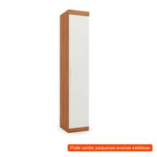 [OUTLET] Gurada-Roupa Modulado Gênova 1 PT Freijó Wood e Off White