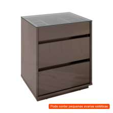 [OUTLET] Mesa de Cabeceira Belize 3 GV Cinza