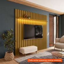 [OUTLET] Painel para TV até 70 polegadas Alanis com LED Cedro