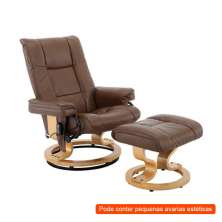 [OUTLET] Poltrona Massageadora Minnesota Marrom Vintage