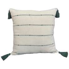 Almofada Niray com Pingente 43x43 Verde Oliva