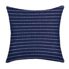 Almofada Pesponto 43x43 Azul Marinho