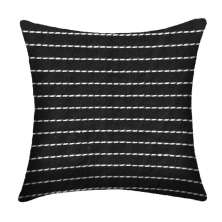 Almofada Pesponto 43x43 Preta