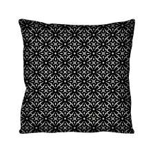 Almofada Quadrada Cotone Ladrilho Preta e Branca 43x43 cm