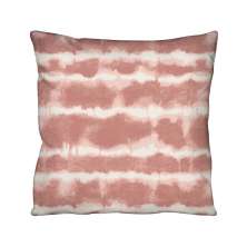 Almofada Quadrada Cotone Tie dye Rosa e Branca 43x43 cm