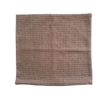 Almofada Waffle Jacquard Marrom 45x45 cm
