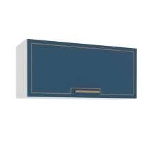 Armário Aéreo Amara 1 Porta Azul e Branco