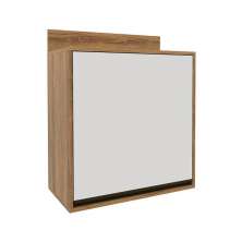 Armário Aéreo Confort 1 Porta Cinamomo e Off White 60 cm