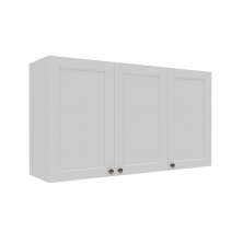 Armário Aéreo Lavanda 3 Portas Branco