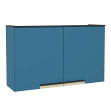 Armário Aéreo Manhattan 2 Portas Azul Orion 120 cm