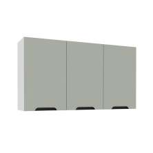 Armário Aéreo Meena 3 Portas Verde e Branco