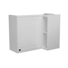 Armário Aéreo de Canto Évora 1 Porta Branco Ártico