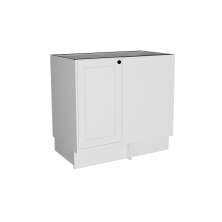Balcão de Canto sem Tampo Évora 1 Porta Branco Ártico
