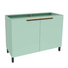 Balcão de Cozinha Manhattan 2 Portas Verde Bali 120 cm