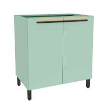 Balcão de Cozinha Manhattan 2 Portas Verde Bali 80 cm