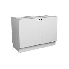 Balcão de Cozinha sem Tampo Évora 2 Portas Branco Ártico 120 cm
