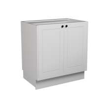 Balcão de Cozinha sem Tampo Évora 2 Portas Branco Ártico 80 cm
