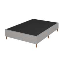 Base para Cama Box Casal Maxi Athos (38x138x188) Cinza