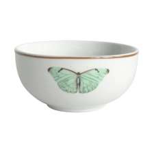 Bowl Pequenos Voadores Borboleta Branco e Verde