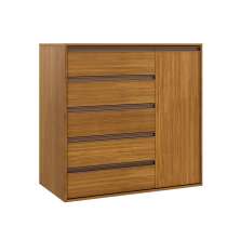 Cômoda Calha 1 Porta 5 Gavetas Freijó