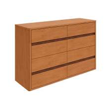 Cômoda Leder 8 Gavetas Amêndoa