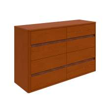 Cômoda Leder 8 Gavetas Frassino