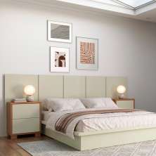 Cabeceira King Basic Off White