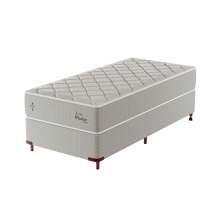 Cama Box com Colchão Solteirão Master Hotel Molejo Superlastic (67x96x203) Bege