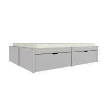 Cama Casal Beauty 4 GV Madeira Maciça Cinca Claro