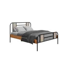 Cama Casal Sevilha Preta e Canela