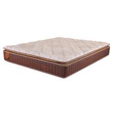 Colchão Casal Bali Mola Ensacada (26x138x188) Bege e Marrom
