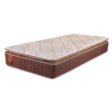 Colchão Solteiro King Bali Mola Ensacada (26x96x203) Bege e Marrom